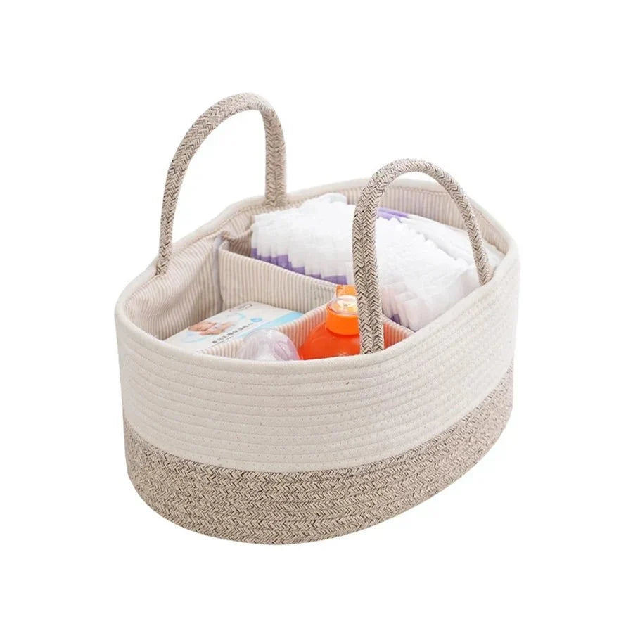 Détails du panier à couches et de ses poignées