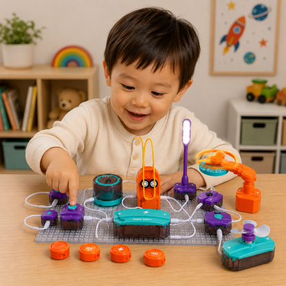 Kit électronique à circuits à clipser pour enfants dès 4 ans