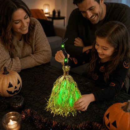 Balai Animé Lumineux Pour Décoration Halloween