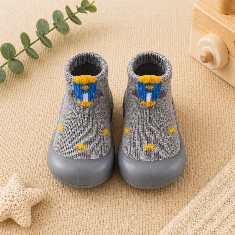 Chaussons Chaussettes Bébé Semelle Souple
