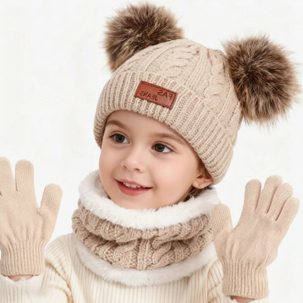 Vue d’ensemble du kit d’accessoires d’hiver pour enfant