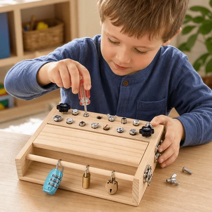 Tableau D’Activités En Bois Montessori