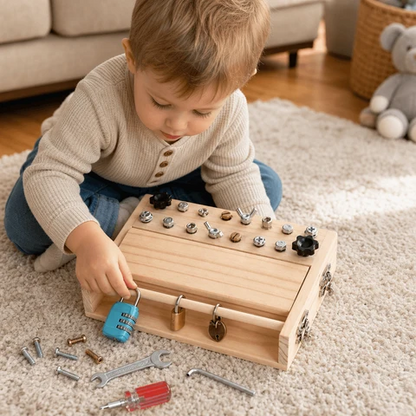 Tableau D’Activités En Bois Montessori