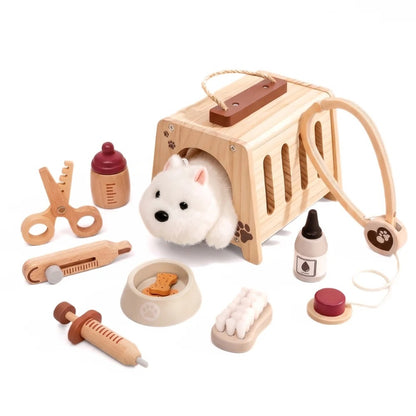 Jeu De Vétérinaire En Bois Pour Enfant