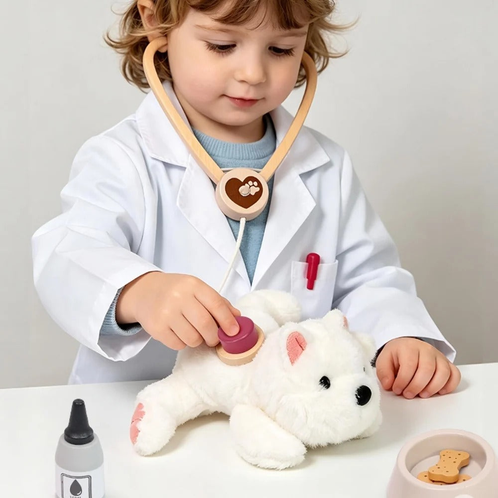 Jeu De Vétérinaire En Bois Pour Enfant