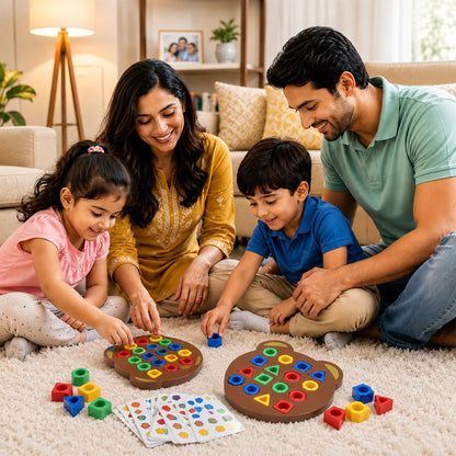 Jeu d’Association Formes et Couleurs Pour Enfants