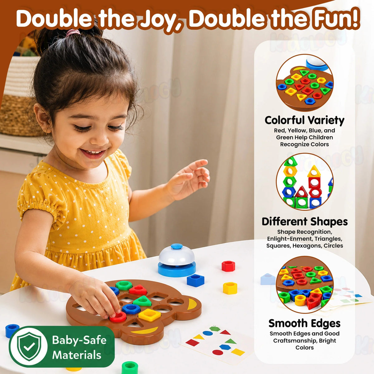 Jeu d’Association Formes et Couleurs Pour Enfants