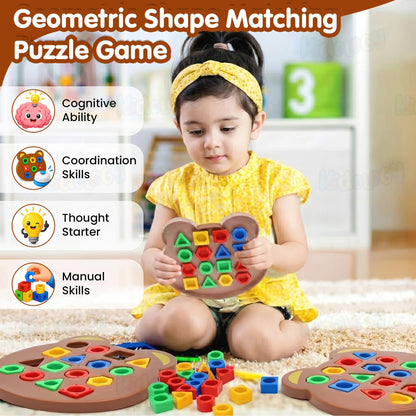 Jeu d’Association Formes et Couleurs Pour Enfants