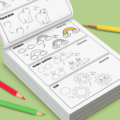 Coffret Dessin Enfant Avec Guide Et Feutres