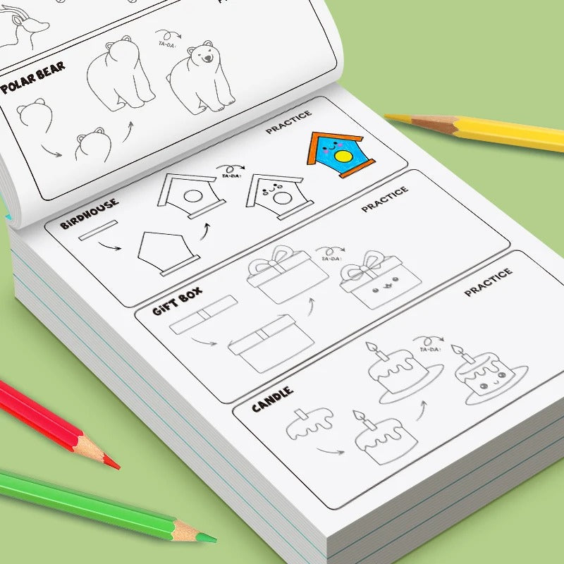 Coffret Dessin Enfant Avec Guide Et Feutres