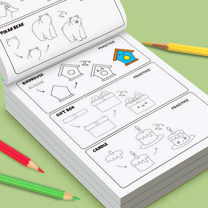 Coffret Dessin Enfant Avec Guide Et Feutres