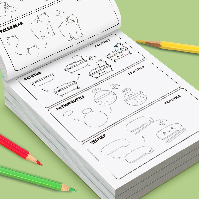 Coffret Dessin Enfant Avec Guide Et Feutres