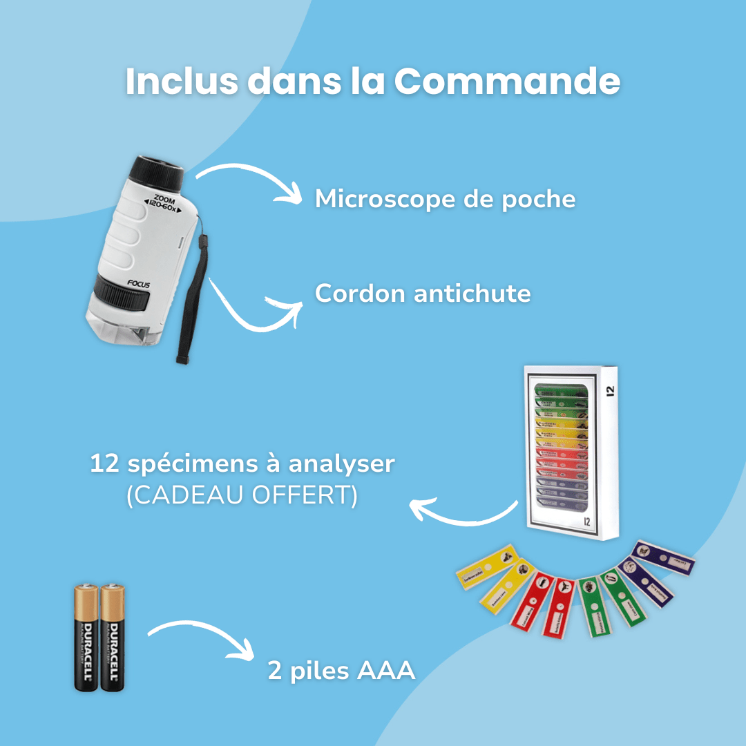 Microscope de Poche pour Enfants - Enfant Joyeux FR