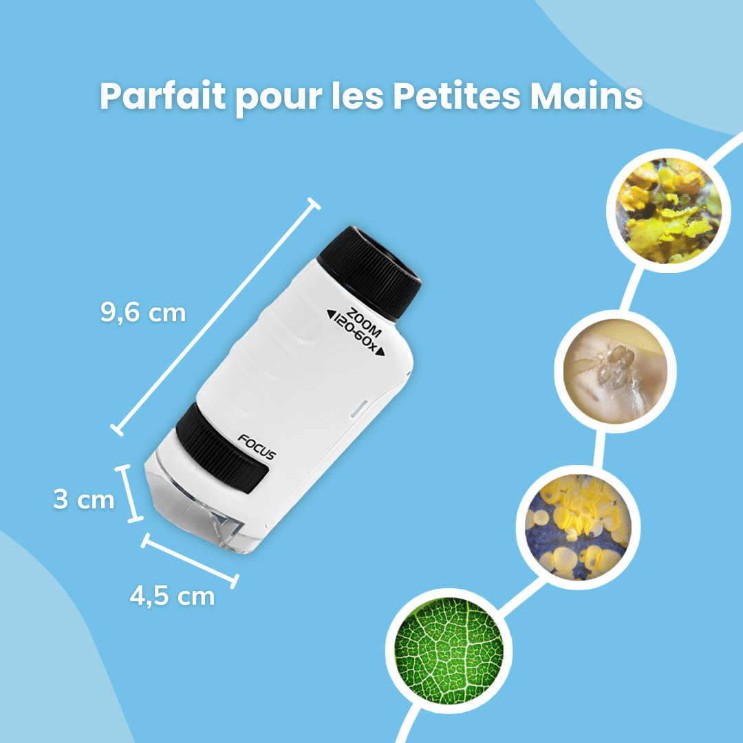 Microscope de Poche pour Enfants - Enfant Joyeux FR