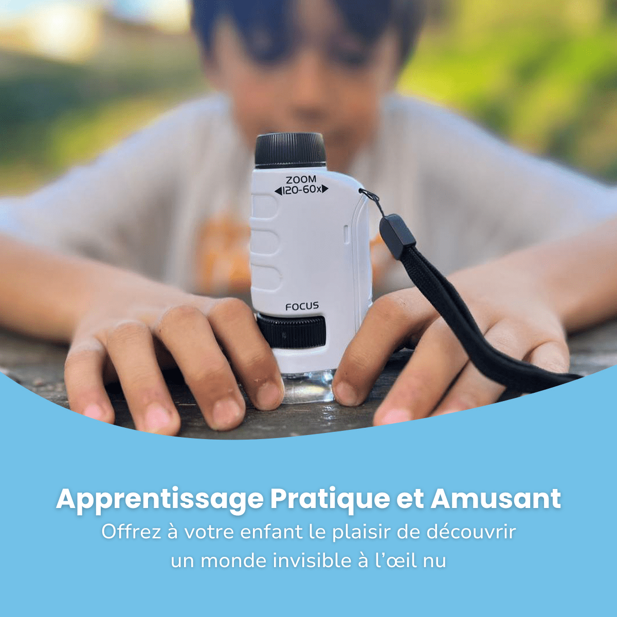 Microscope de Poche pour Enfants - Enfant Joyeux FR