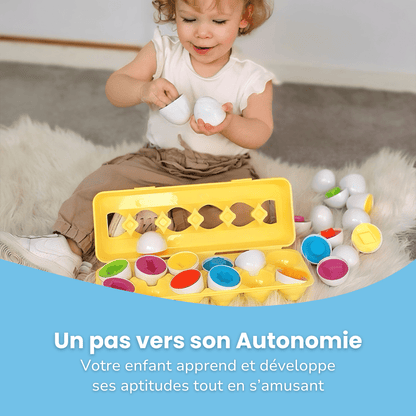 Œufs Géométriques Montessori - Enfant Joyeux FR