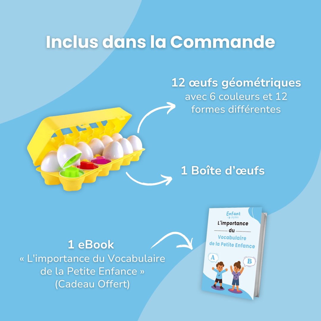 Œufs Géométriques Montessori - Enfant Joyeux FR