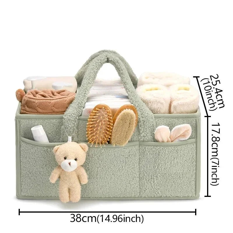 Vue rapprochée de la texture bouclée du panier bébé