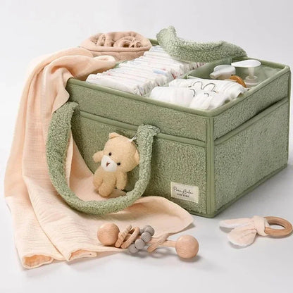 Panier De Rangement Bébé Avec Poignées 38 25 5 18 cm
