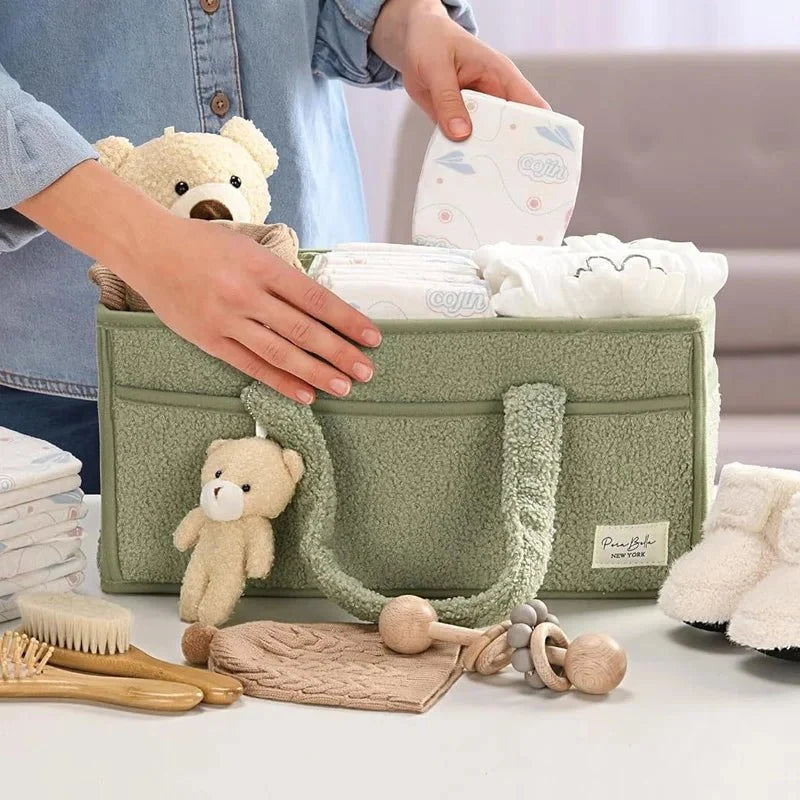 Panier bébé souple pour ranger couches et jouets