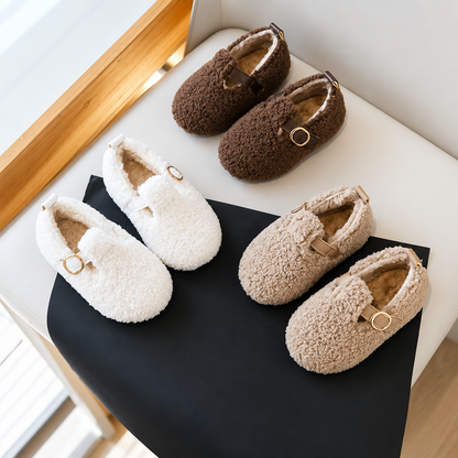 Chaussures enfant en matière douce avec intérieur chaud et moelleux