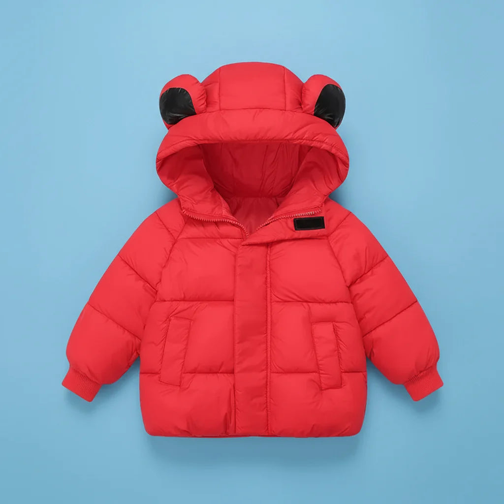 Manteau matelassé confortable pour enfant avec capuche couvrante