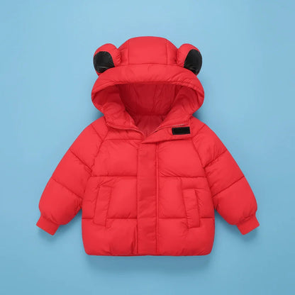 Manteau matelassé confortable pour enfant avec capuche couvrante
