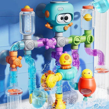 Robot à tuyaux conçu pour divertir les enfants dans le bain
