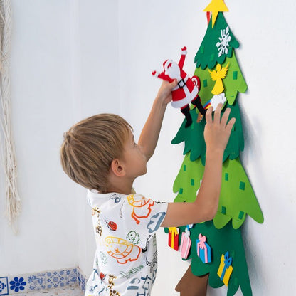 Sapin de Noël en feutre - Enfant Joyeux FR