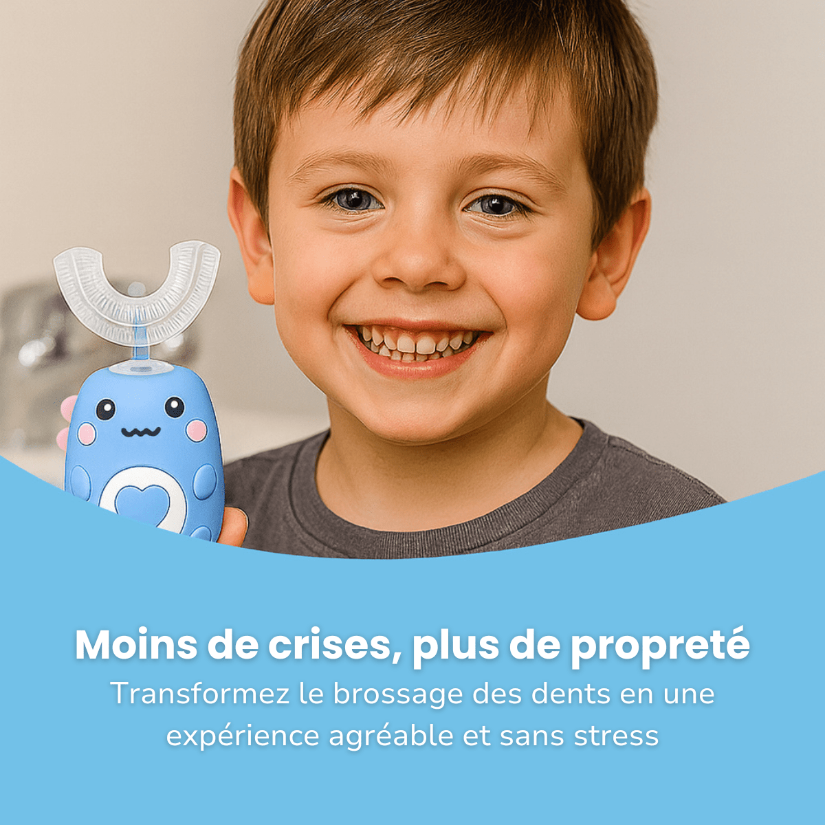 SuperDino™ | Brosse à Dents Électrique - Enfant Joyeux FR
