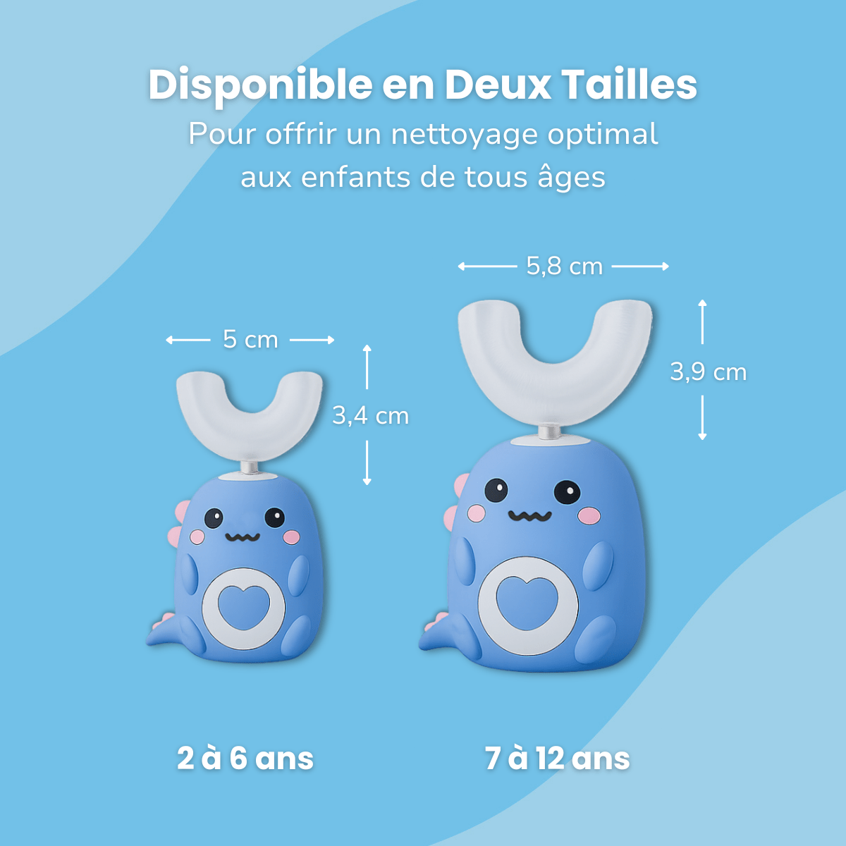 SuperDino™ | Brosse à Dents Électrique - Enfant Joyeux FR