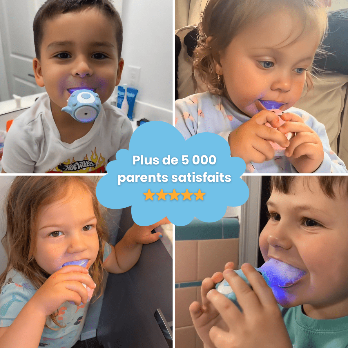 SuperDino™ | Brosse à Dents Électrique - Enfant Joyeux FR