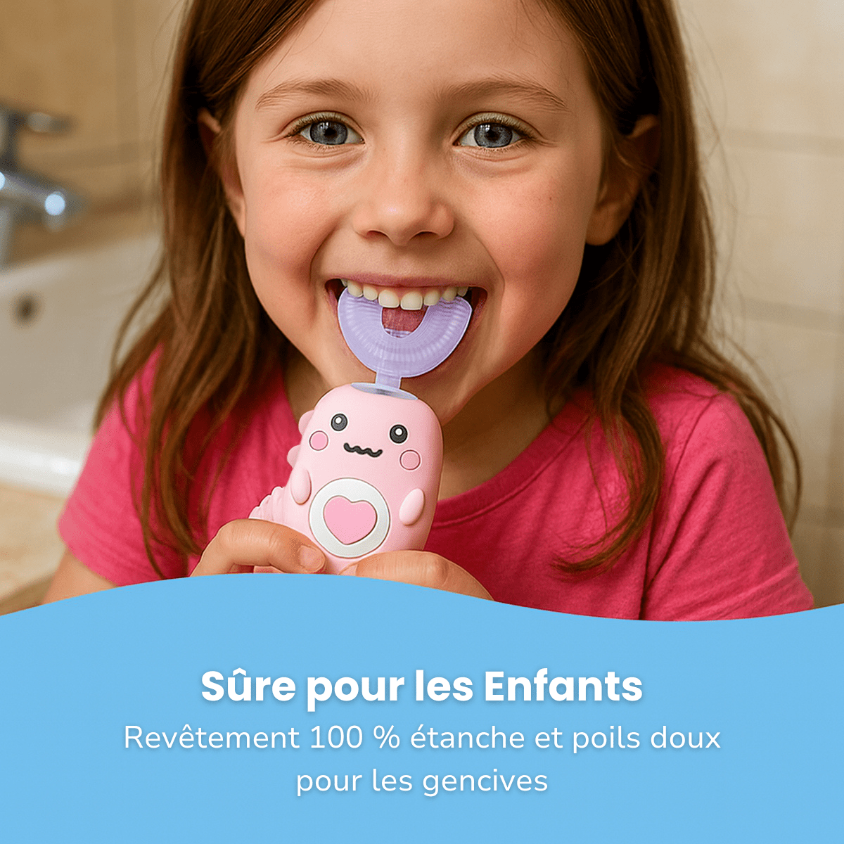 SuperDino™ | Brosse à Dents Électrique - Enfant Joyeux FR