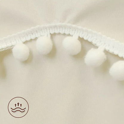 Vue de face du tipi enfant en tissu effet peluche