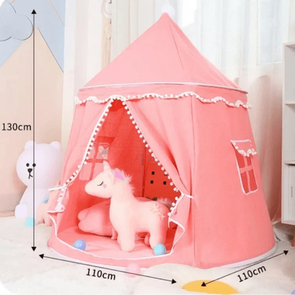 Détail du tissu doux et confortable du tipi enfant