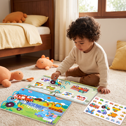 Livre Montessori interactif sur les métiers pour enfants