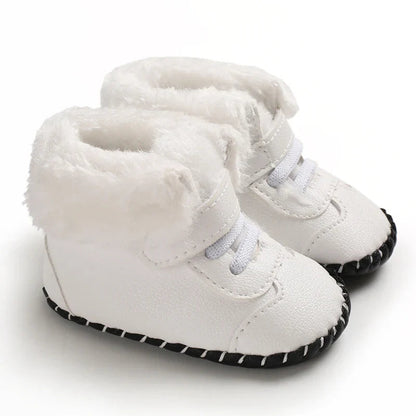 Bottes Hiver Bébé Doublées Coton À Fermeture Réglable
